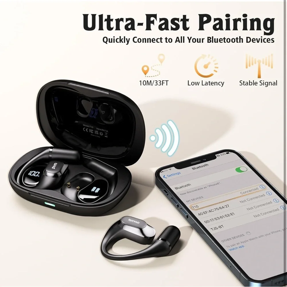 Black Wireless Earbuds